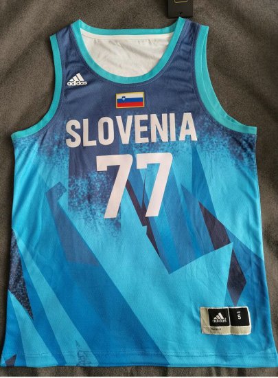 77 Doncic Tokyo Olympic Slovenia jersey blue